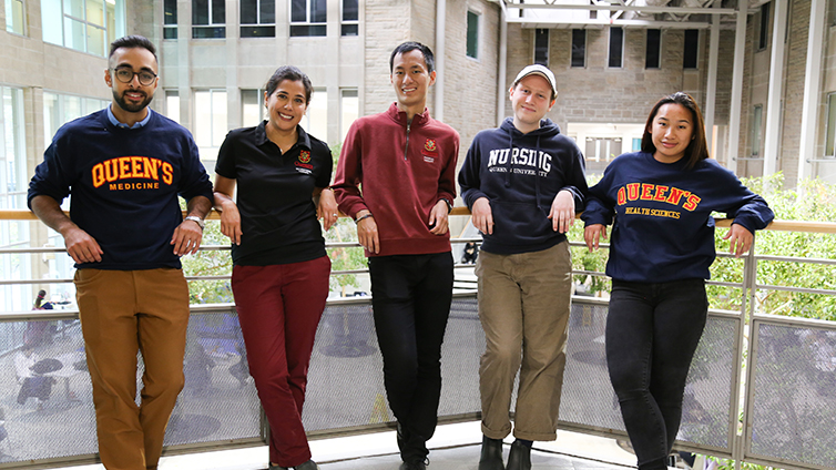 A group of health sciences students