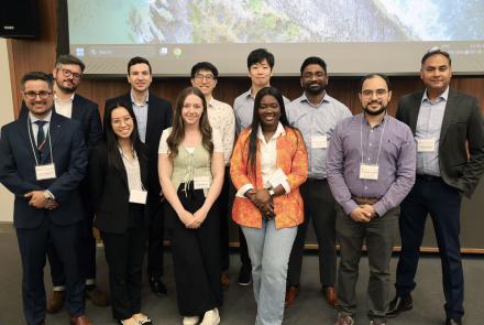PHMI Class of 2025 students at the Pitch Competition and Health Innovation Symposium.