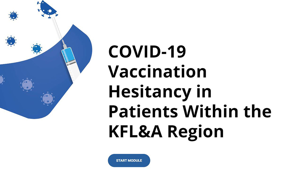 COVID-19 Vaccination Hesitancy in Patients Within the KFL&A Region