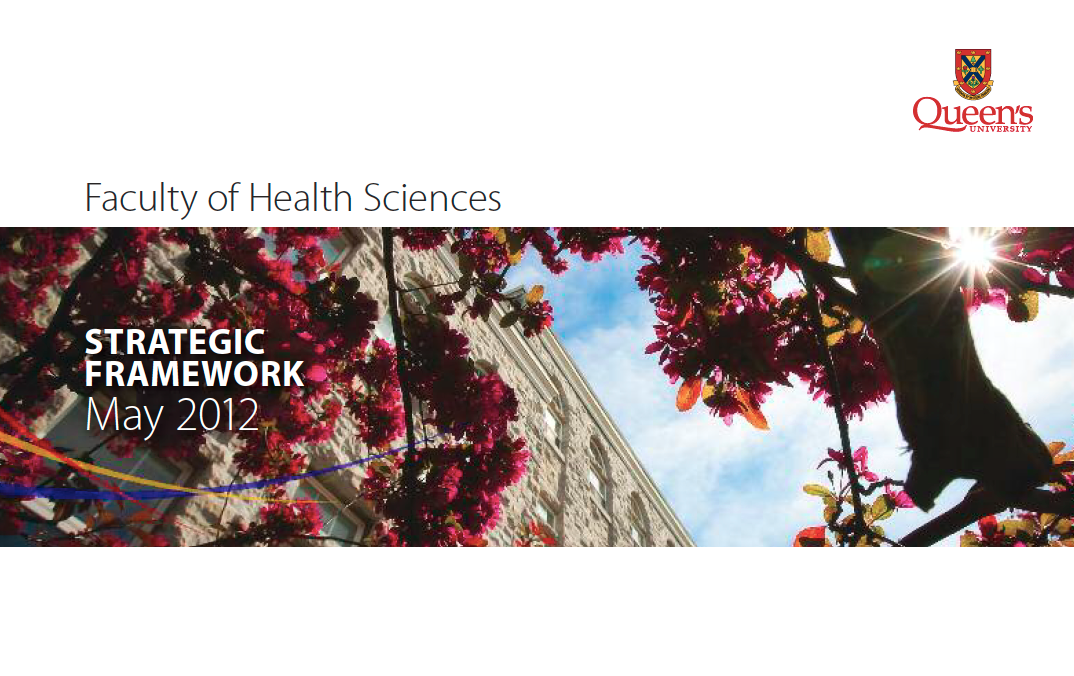 Faculty of Health Sciences - Strategic Framework 2012-2016