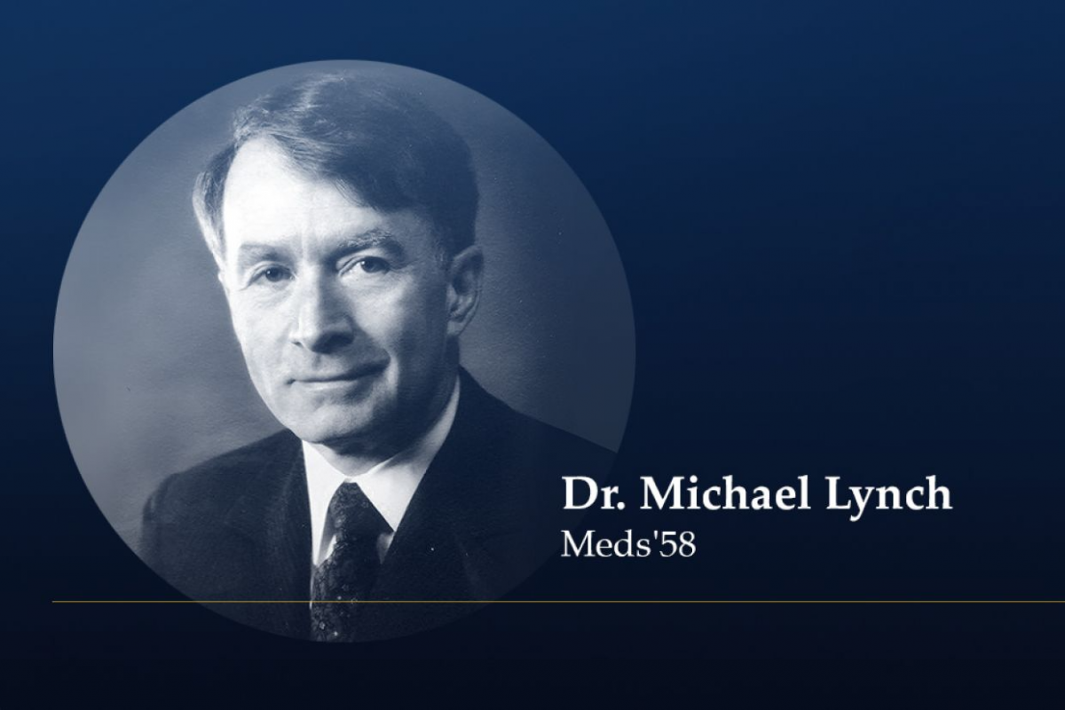 Investing in tomorrow’s mental health treatments. Dr. Michael Lynch, Meds’58