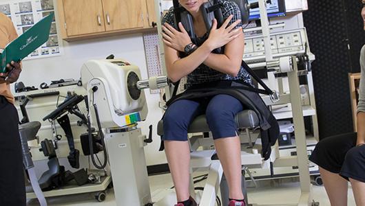 Students in a simulation lab