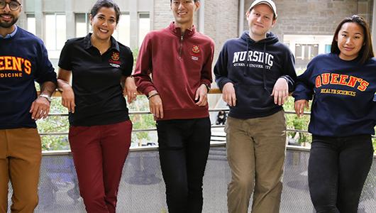 A group of health sciences students