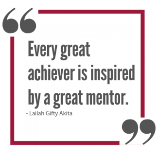 Every great achiever is inspired by a great mentor