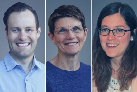 Drs. Colin Bell, Hailey Hobbs and Susan Moffatt are 2020 recipients of Faculty of Health Sciences Aw…