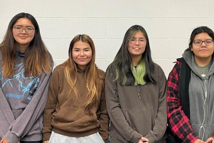 High school students in Moose Cree First Nation