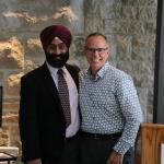 Dr. Robert Connelly with Dr. Jagdeep Walia